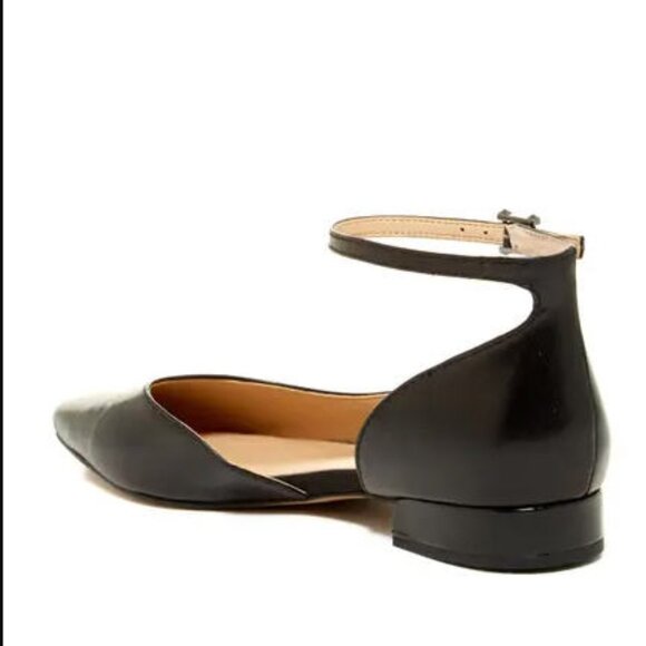 Franco Sarto Slide Black Leather d'Orsay Flat, 9.5 - Picture 9 of 9